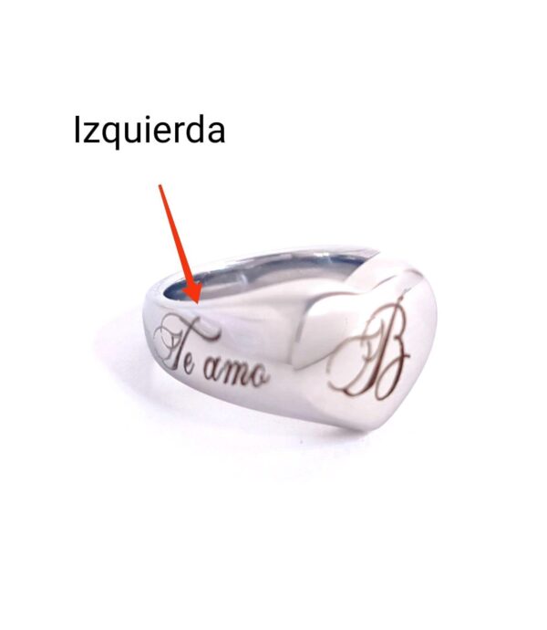 Anillo para mujer personalizado