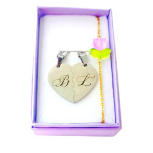 Collar Corazón Partido Personalizado – El Regalo Perfecto para Compartir Amor 💖