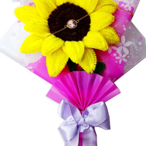 PULSERA CON FOTO Y ESTUCHE DE FLOR